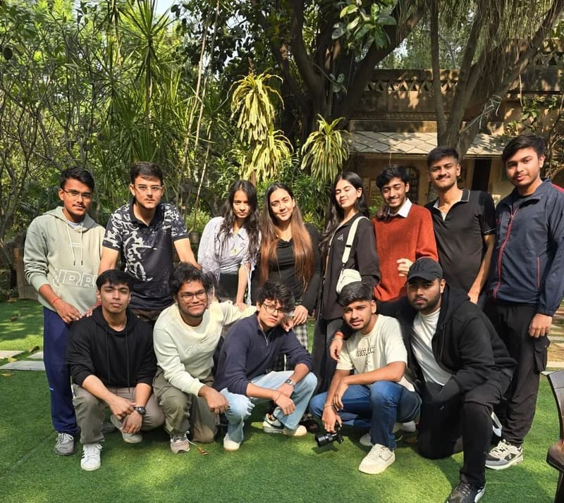 A group photograph from the Rishihood leadership retreat