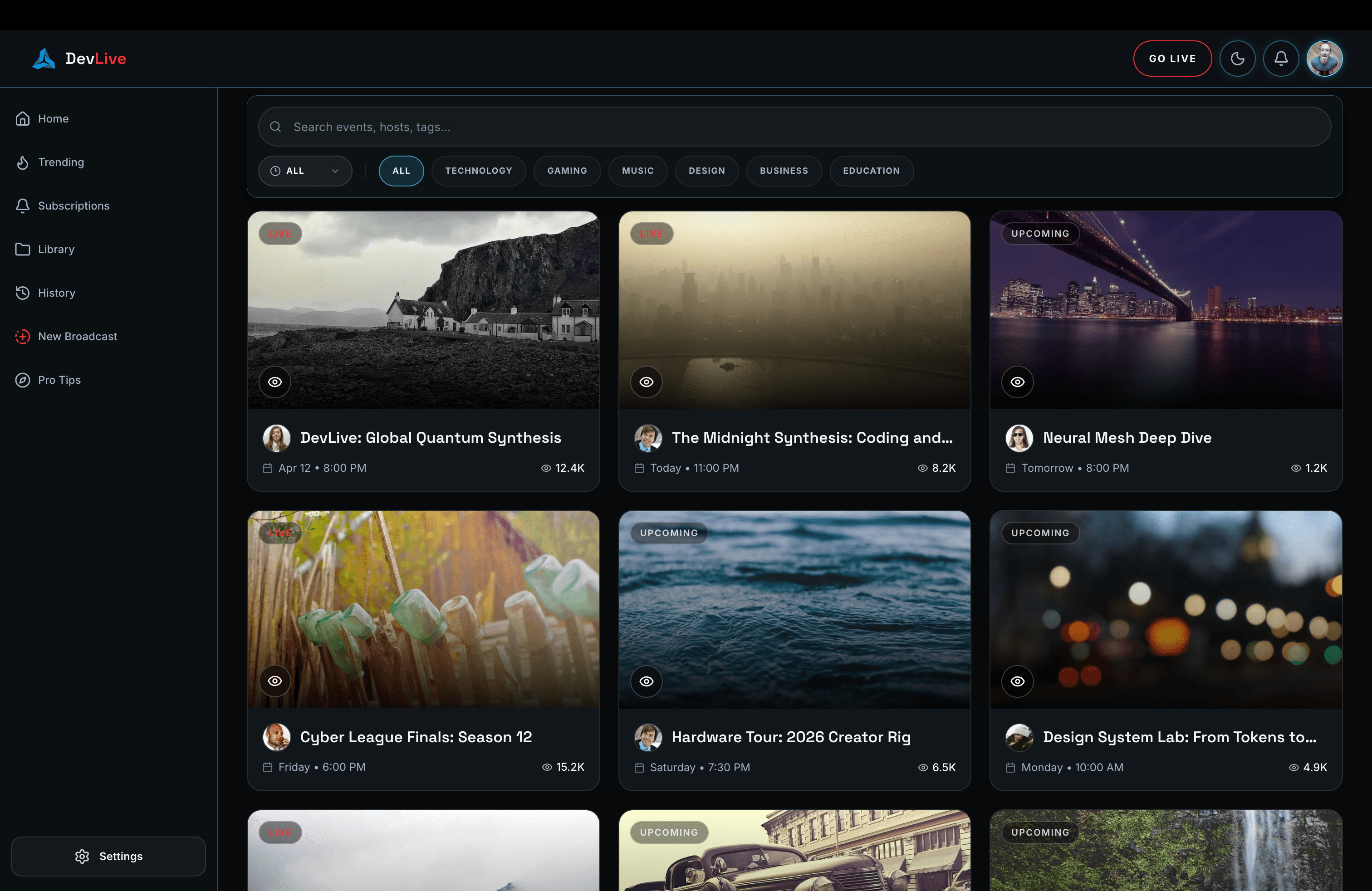 Vicky Live interface